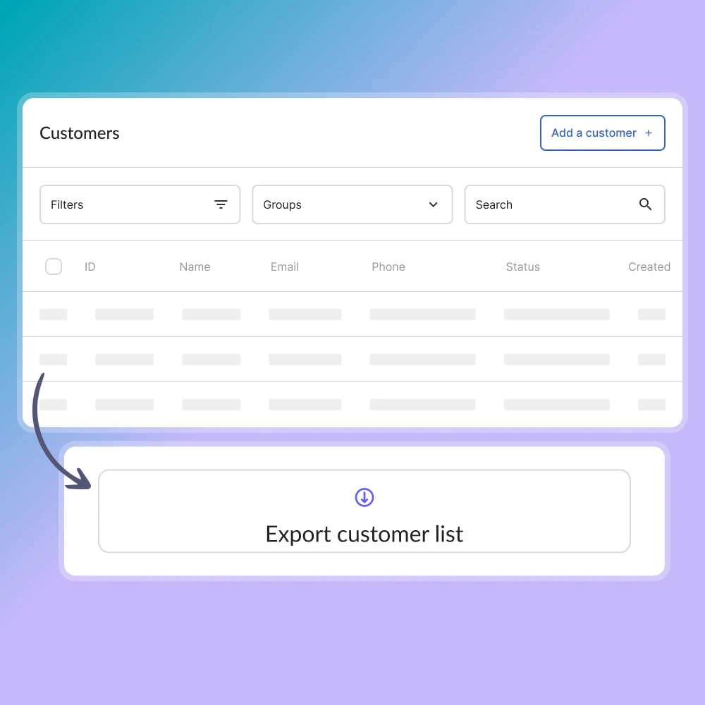 All data about your customers in one place