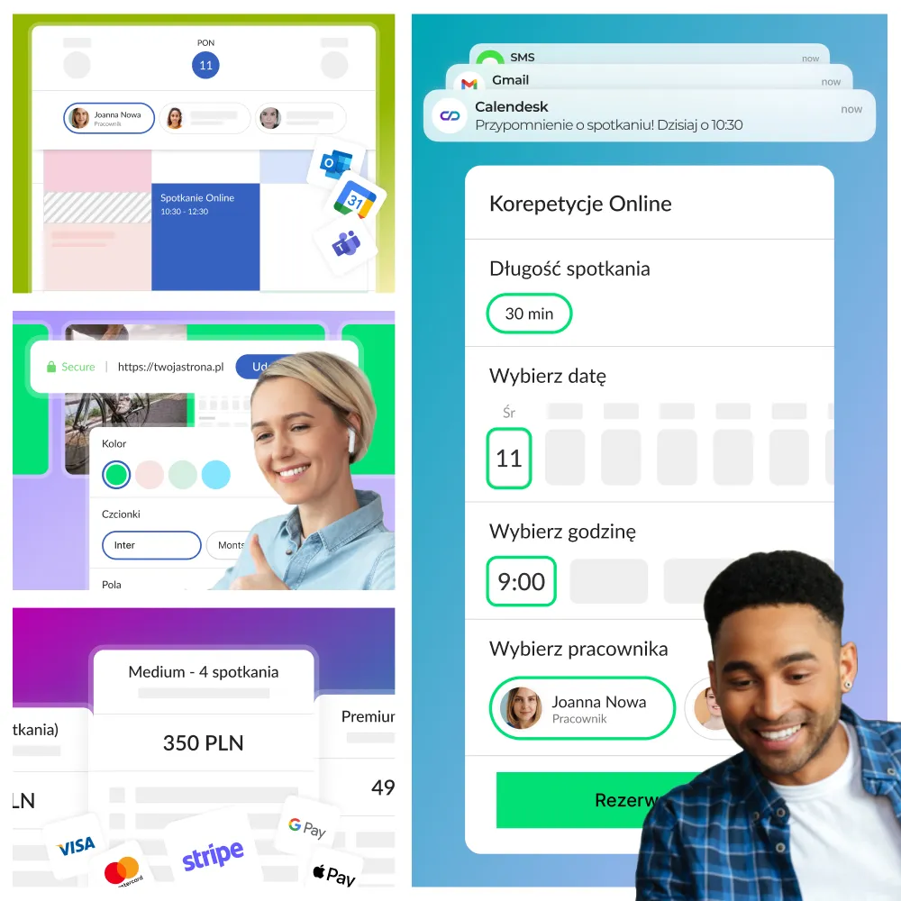Wyszukuj terminy zajęć w wygodnym kalendarzu