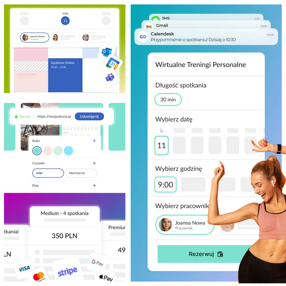 System rezerwacji online Calendesk - Opracuj swój harmonogram.
